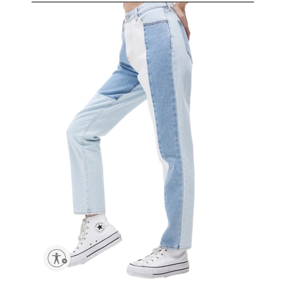 Pacsun Eco Hopper Patch Mom Jeans size 27 - Picture 5 of 11